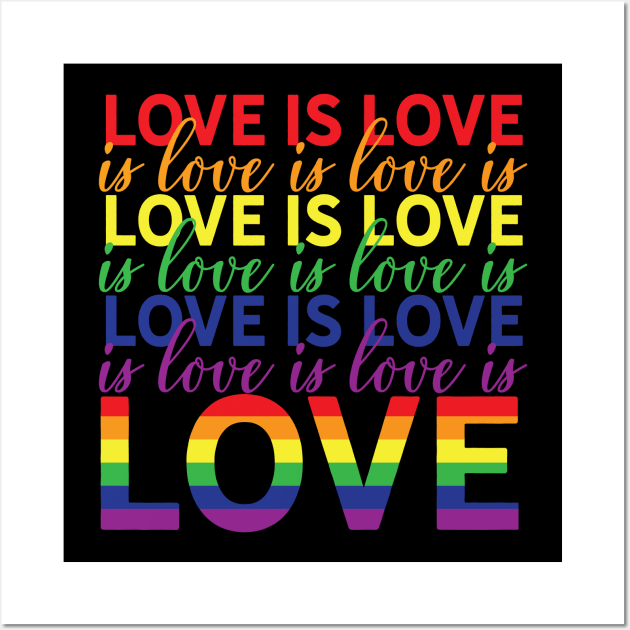 Love Is Love Is Love Is Love Wall Art by tracimreed